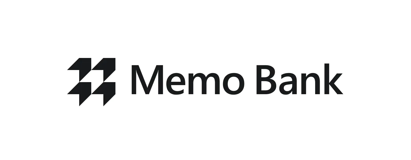 Logo Memo Bank, noir sur fond blanc 